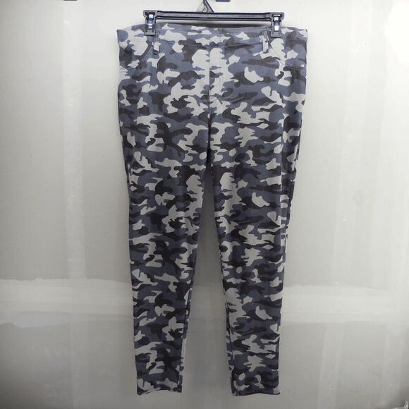 Faded Glory Jeggings Womens 2XL 20 Gray Camouflage Camo Chino Pull On Pants - Picture 5 of 10